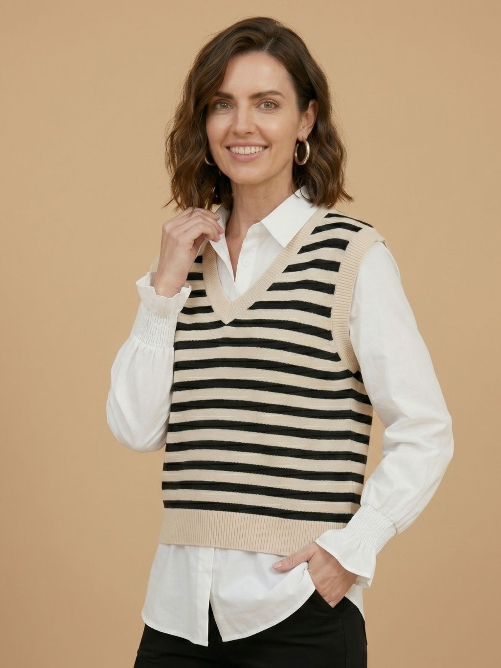 CONJUNTO COLETE + CAMISA