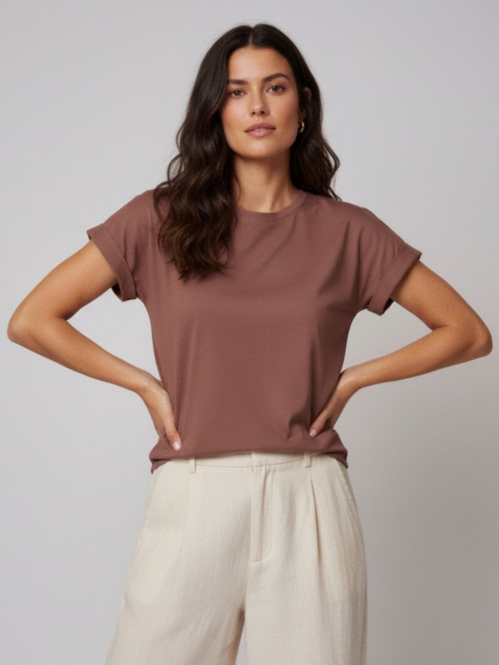 Blusa Lisa Básica Manga Japones em Viscolycra