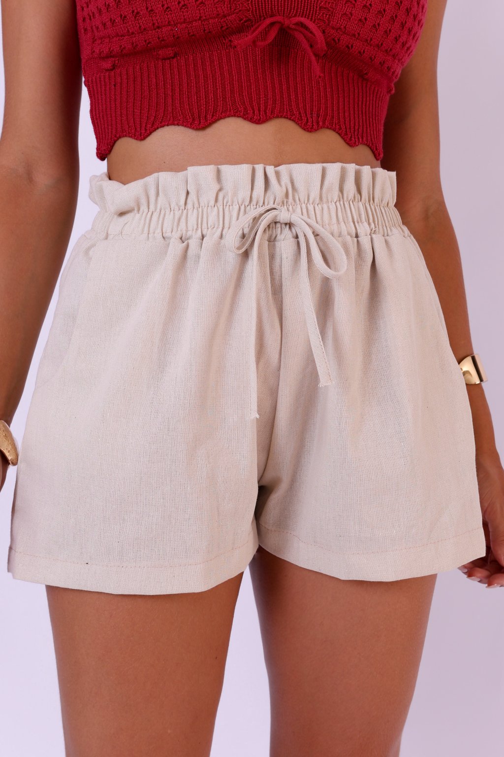 Short Linho com Elástico 