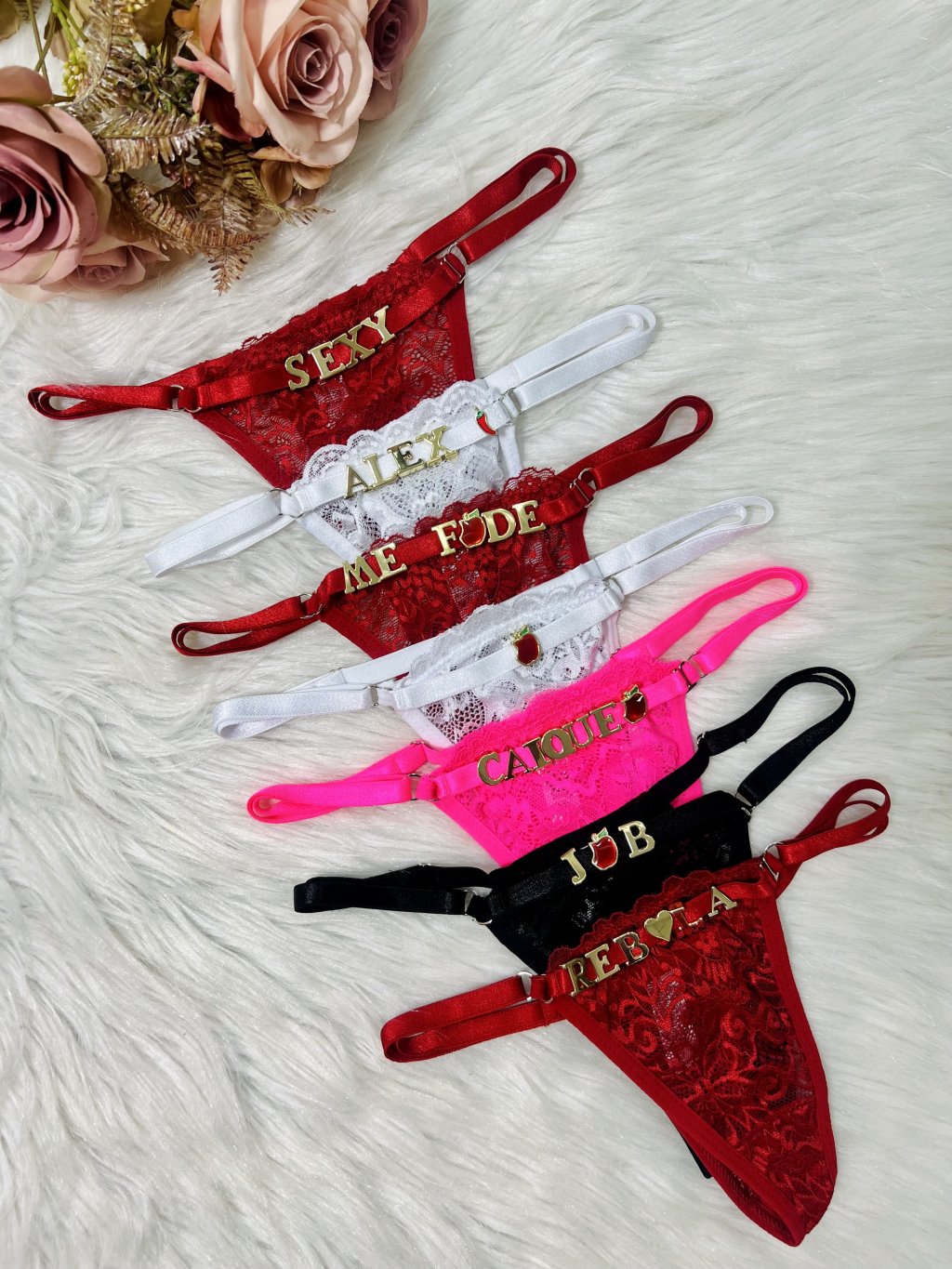 Calcinhas personalizáveis 