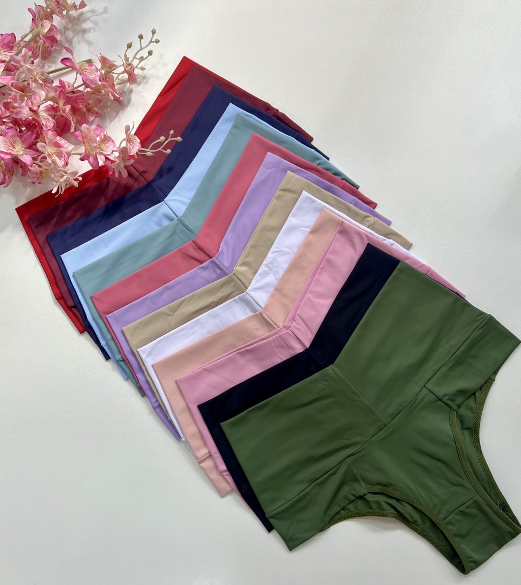 Calcinhas cós alto tradicional 