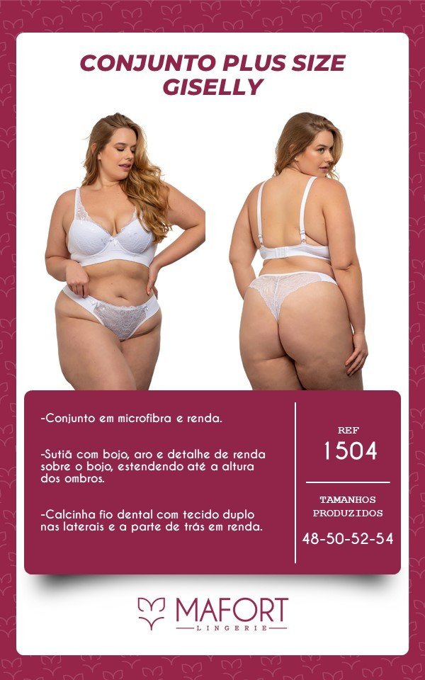 CONJUNTO GISELLY PLUS SIZE- Ref 1504