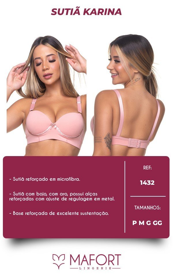 SUTIÃ KARINA REFORÇADO - Ref 1432