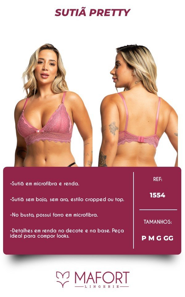 SUTIÃ PRETTY - Ref 1554