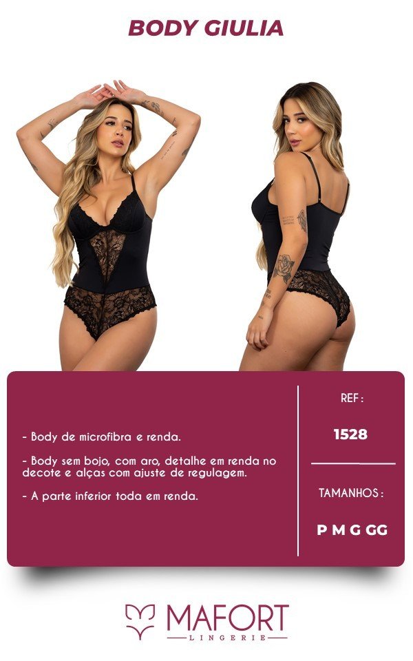 BODY GIULIA SEM BOJO - Ref 1528