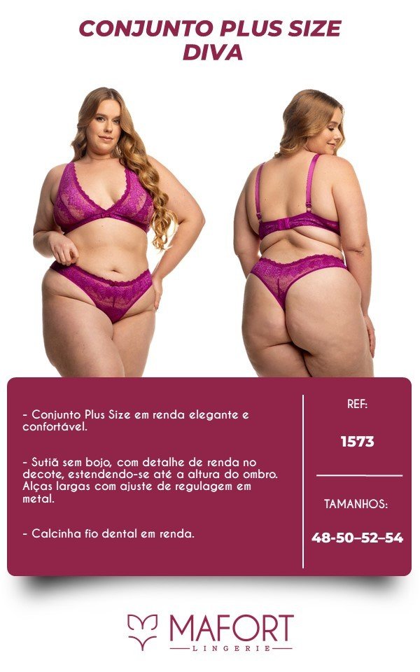CONJUNTO DIVA PLUS SIZE - Ref 1573