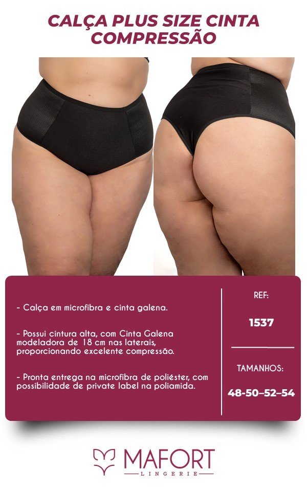 CALÇA CINTA PLUS SIZE - Ref 1537