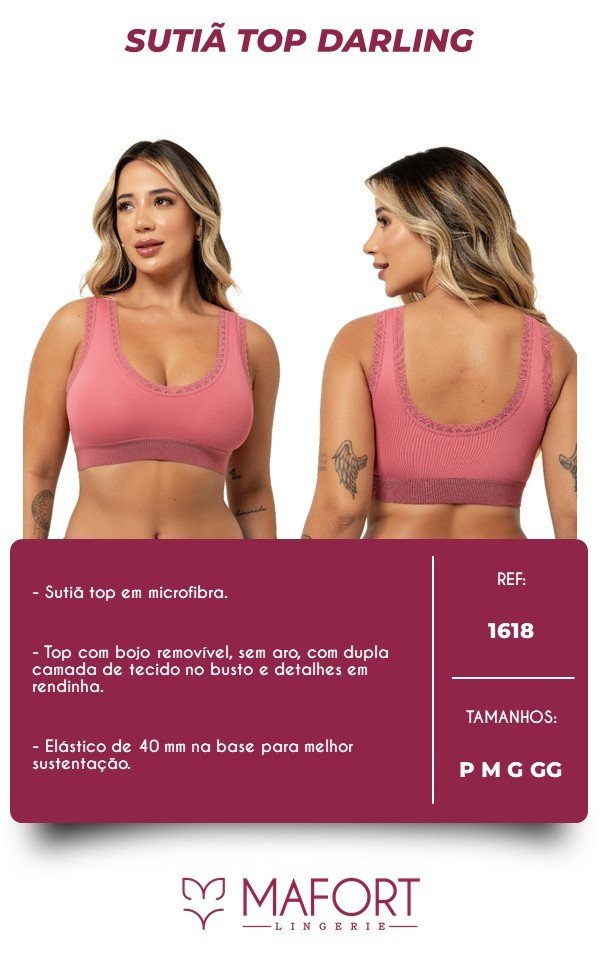 SUTIÃ TOP DARLING - REF 1618