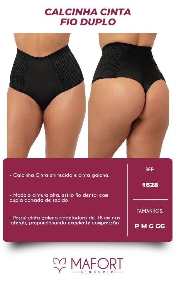 CALCINHA CINTA FIO DUPLO - Ref 1628