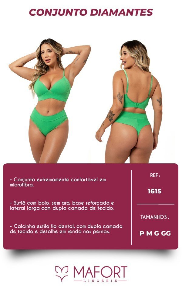 CONJUNTO DIAMANTES - REF 1615