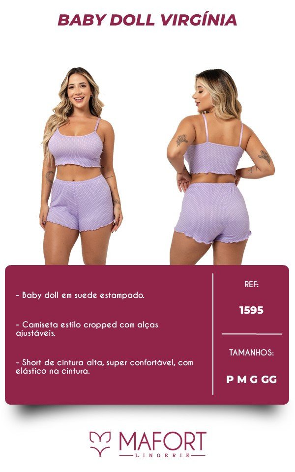 BABY DOLL VIRGÍNIA - Ref 1595