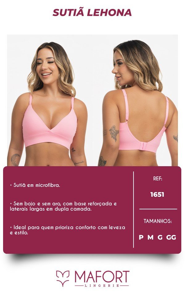 SUTIÃ LEHONA - REF 1651