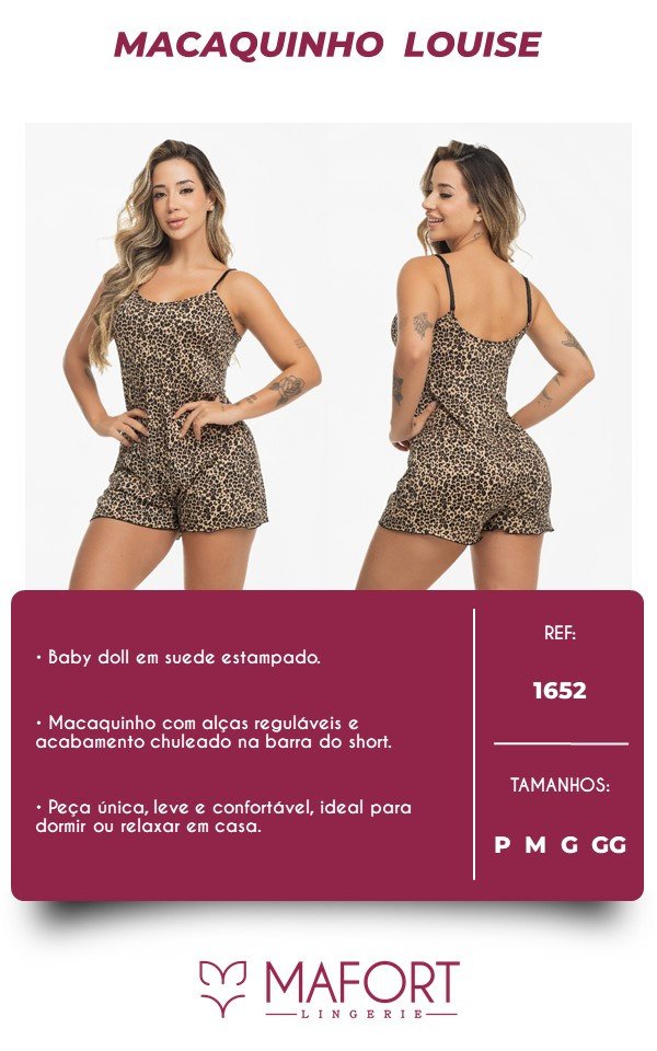 BABY DOLL MACAQUINHO LOUISE - REF 1652