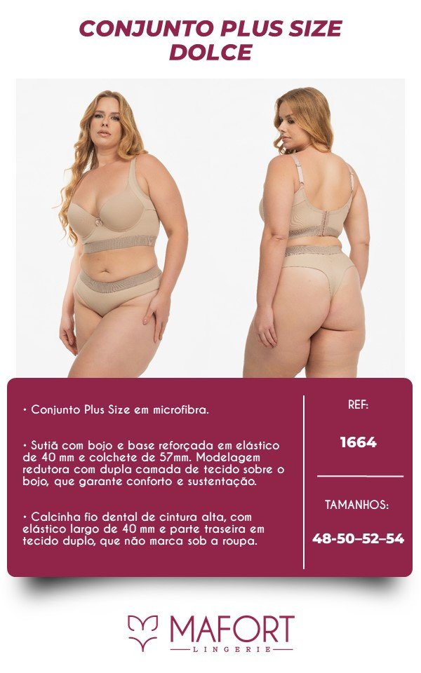 CONJUNTO PLUS SIZE DOLCE - REF 1664
