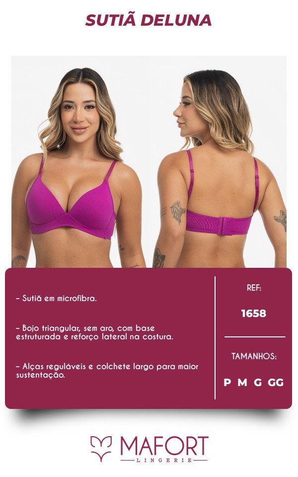 SUTIÃ DELUNA - REF 1658