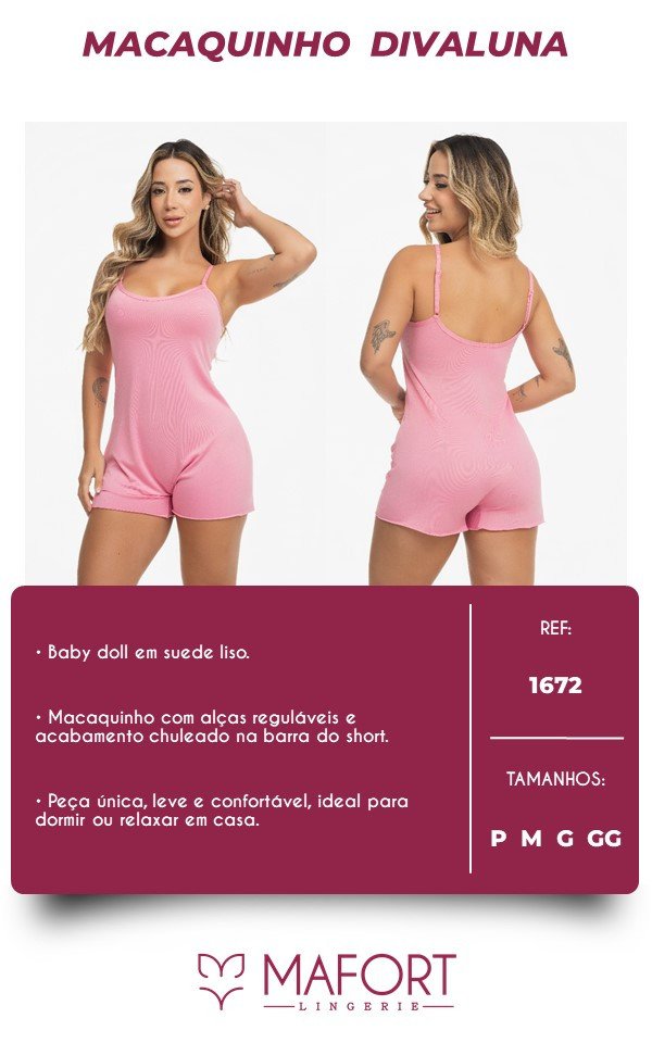 BABY DOLL MACAQUINHO DIVALUNA - REF 1672