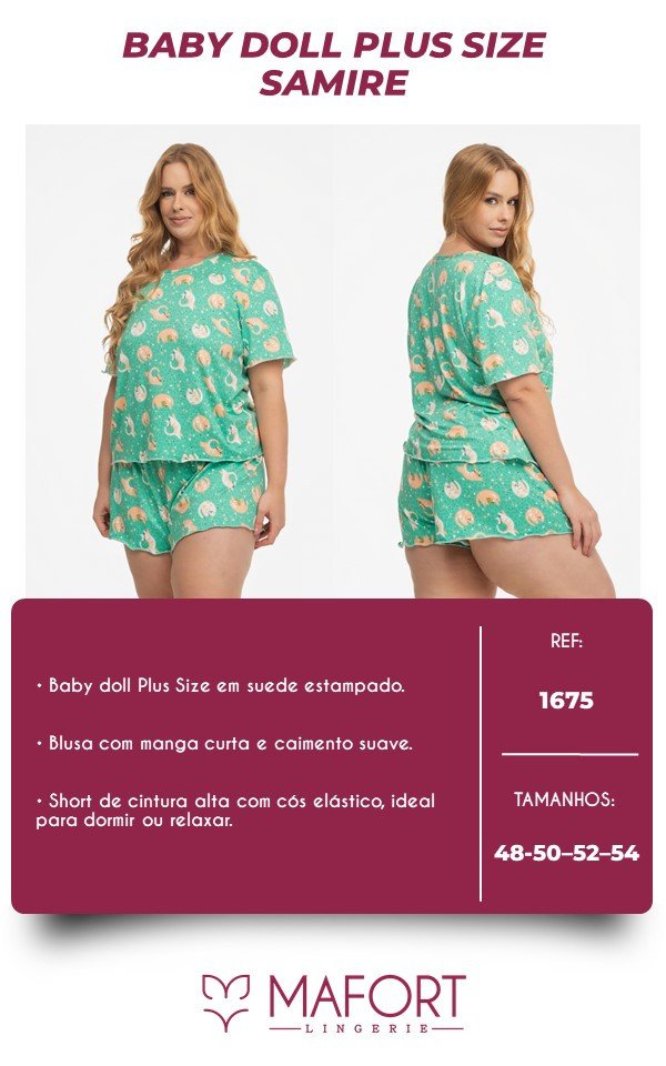 BABY DOLL PLUS SIZE SAMIRE - REF 1675