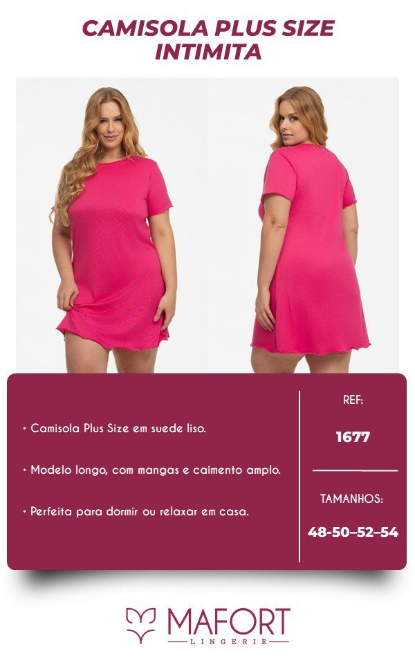 CAMISOLA PLUS SIZE INTIMITA - REF 1677