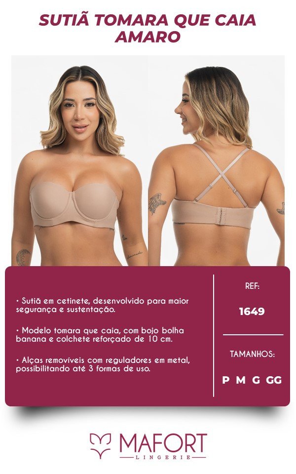 SUTIÃ TOMARA QUE CAIA AMARO - REF 1649