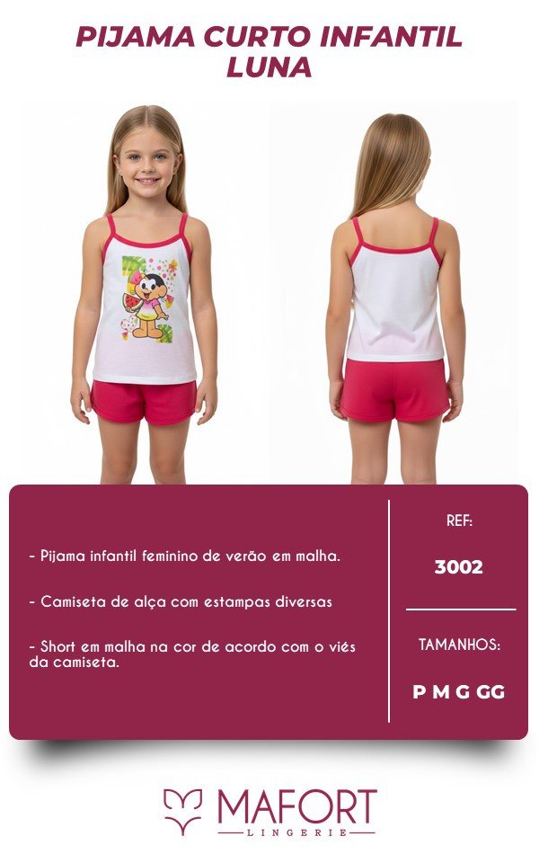 PIJAMA INFANTIL LUNA - Ref 3002