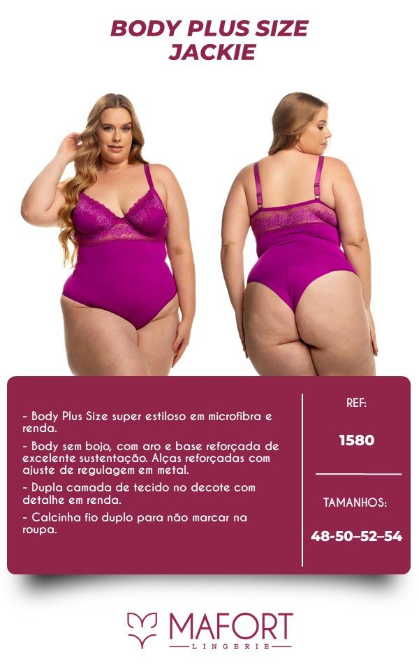 BODY JACKIE PLUS SIZE- Ref 1580