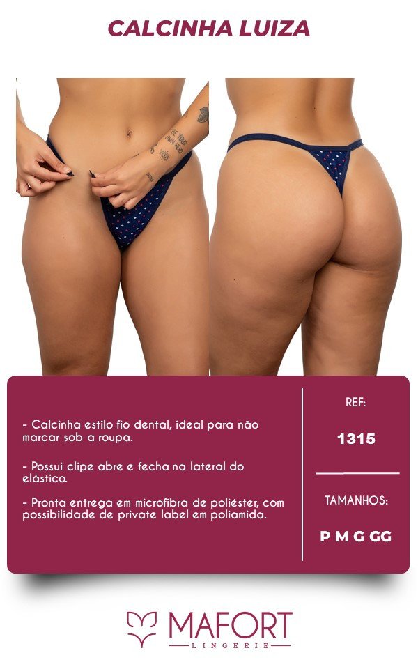 CALCINHA LUIZA - REF 1315 