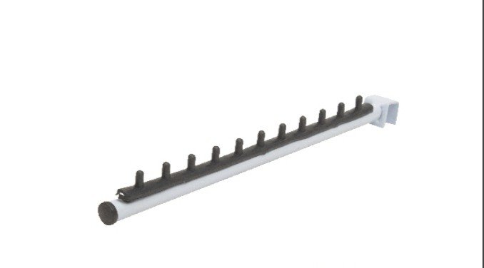 RT PARA RÉGUA BRANCO COM PENTE PRETO 40CM