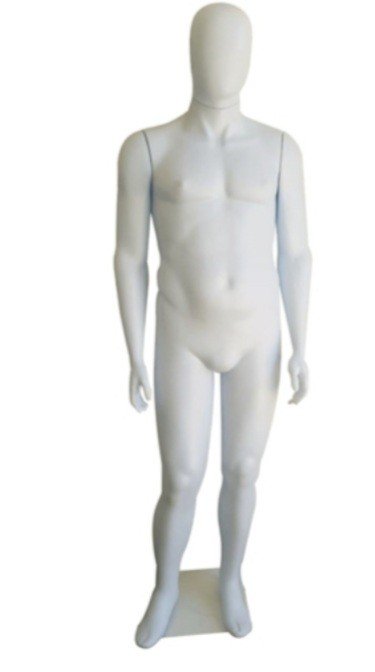 MANEQUIM MASCULINO PLUS BRANCO 