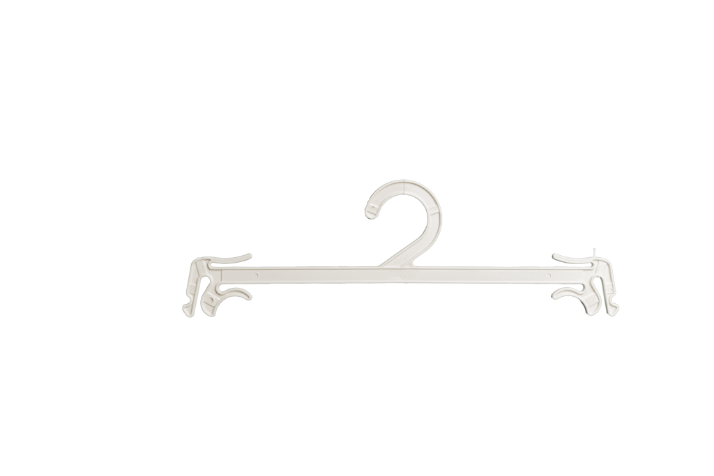 CABIDE LINGERIE PLÁSTICO BRANCO COM 100 UNIDADES