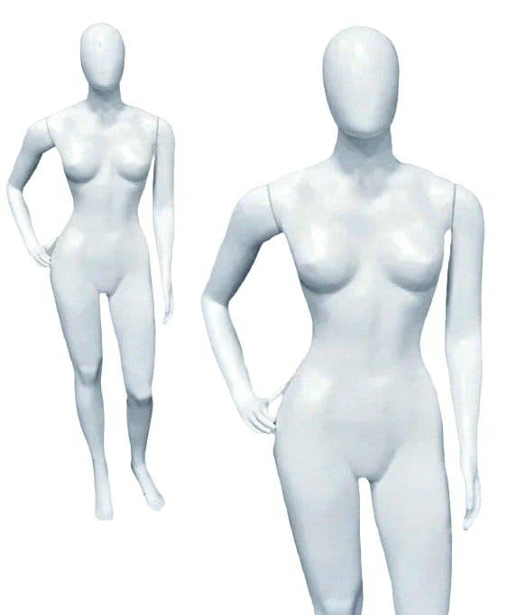 MANEQUIM FEMININA POSE BRANCA