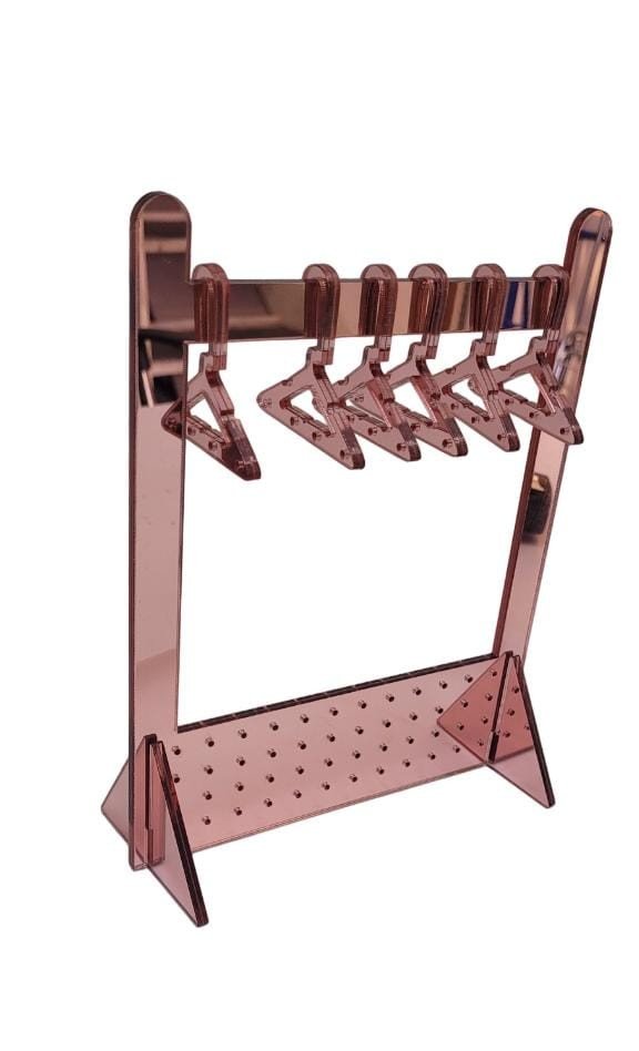 EXPOSITOR PARA BRINCO MINI ARARA  EM ACRÍLICO ROSÊ