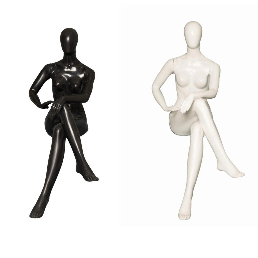 MANEQUIM FEMININO SENTADA 