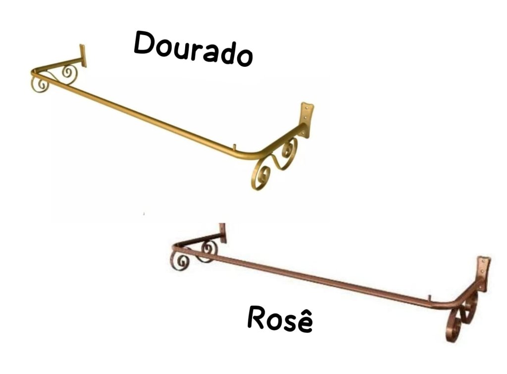 ARARA FIXA PAREDE COM ARABESCO 