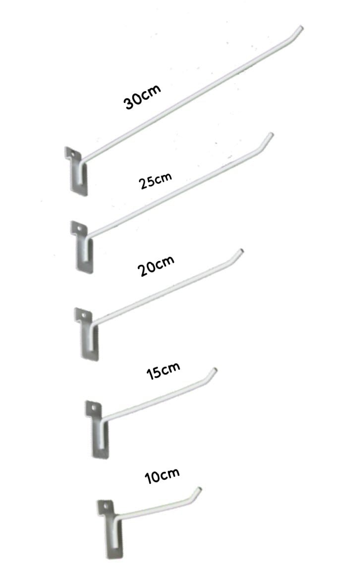 GANCHO  PARA PAINEL FINO BRANCO