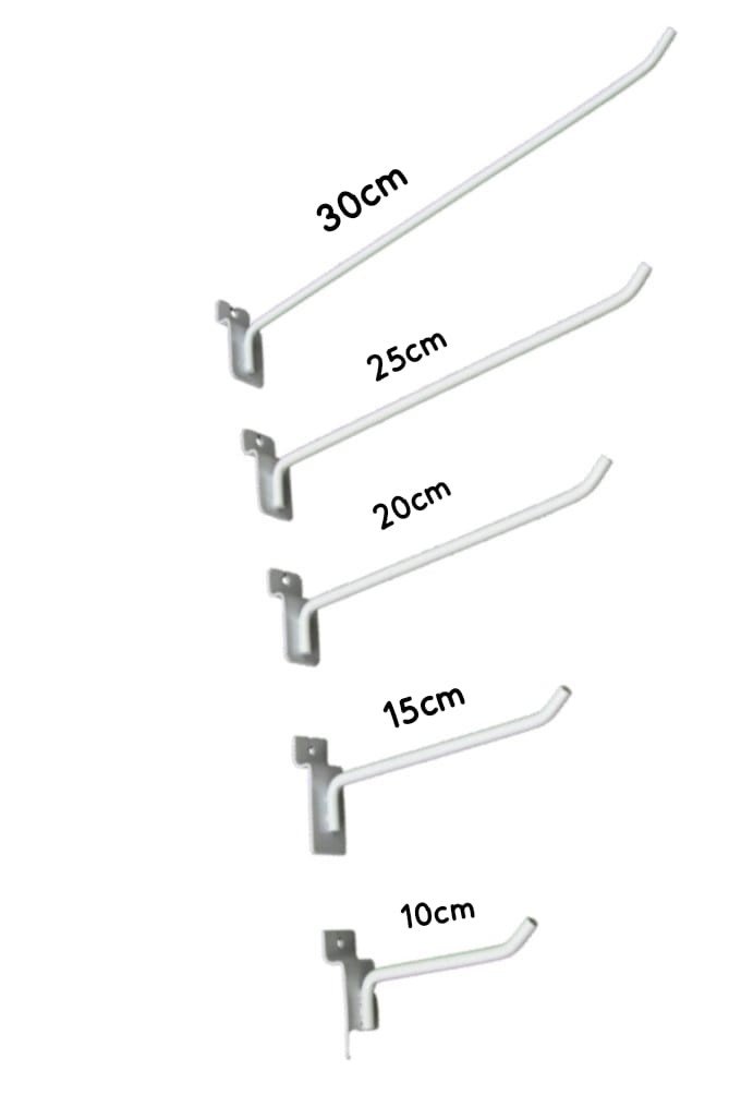 GANCHO PARA PAINEL GROSSO BRANCO 