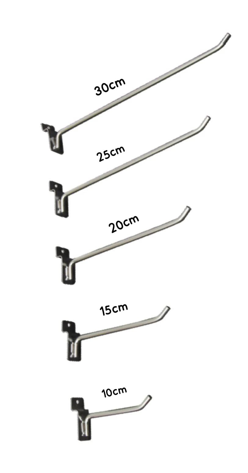 GANCHO PARA PAINEL GROSSO CROMADO 