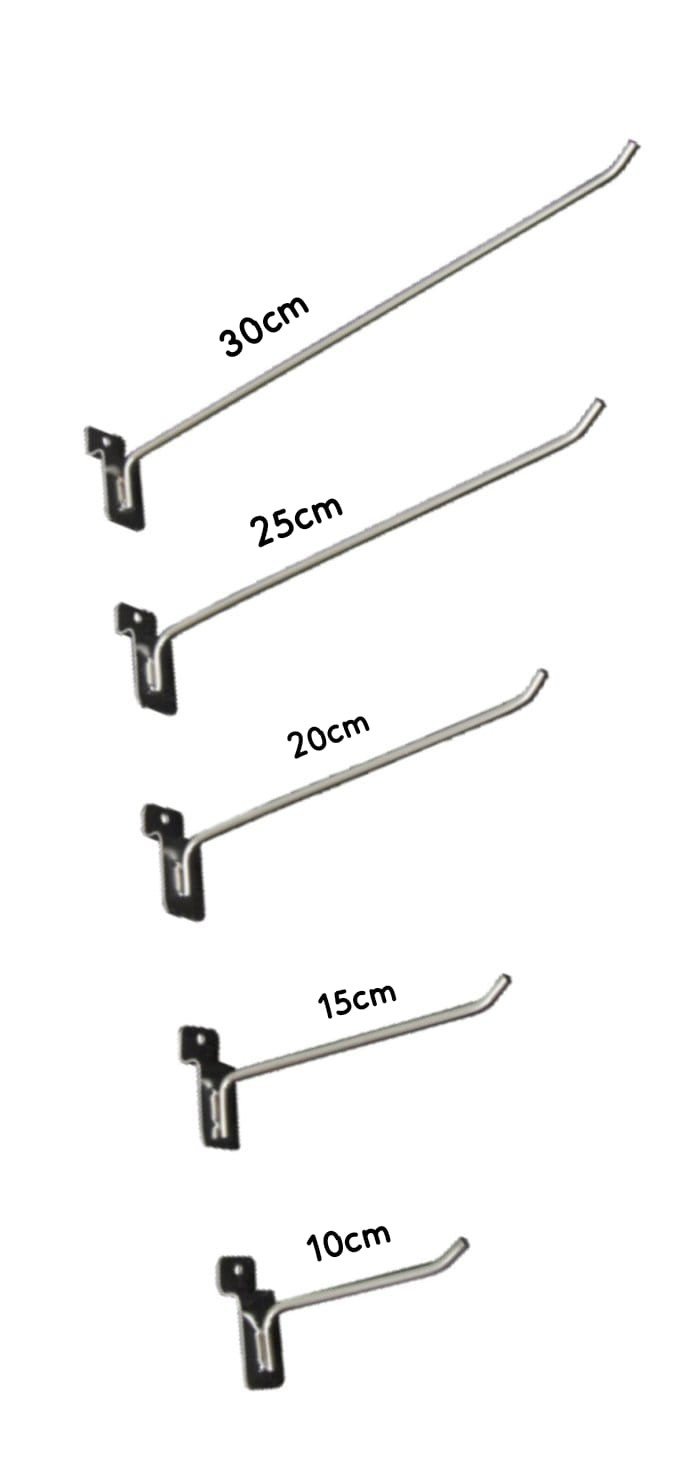 GANCHO PARA PAINEL FINO CROMADO 