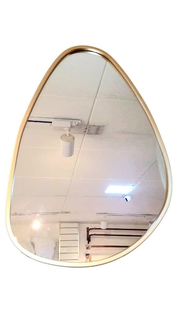 ESPELHO ORGÂNICO OVAL  DOURADO