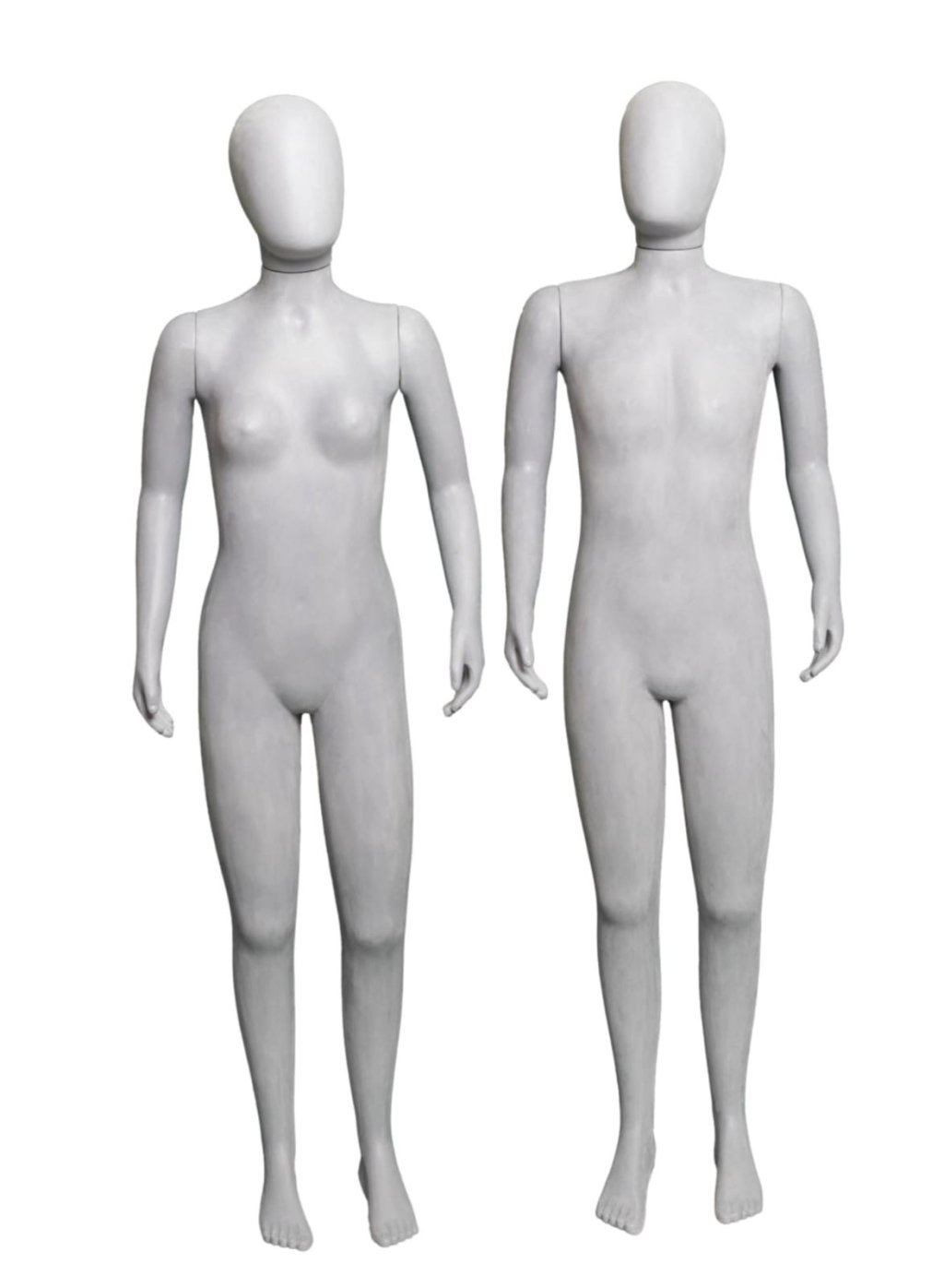 MANEQUIM JUVENIL DE VELUDO CINZA 
