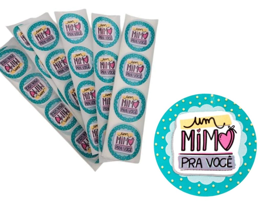 ADESIVO PARA EMBALAGEM (UM MIMO PRA VOCÊ)