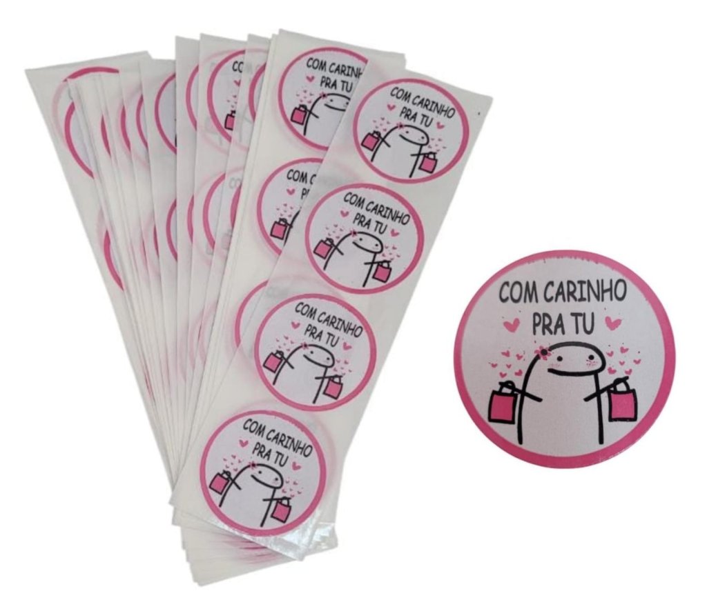ADESIVO PARA EMBALAGEM (COM CARINHO PRA TU)