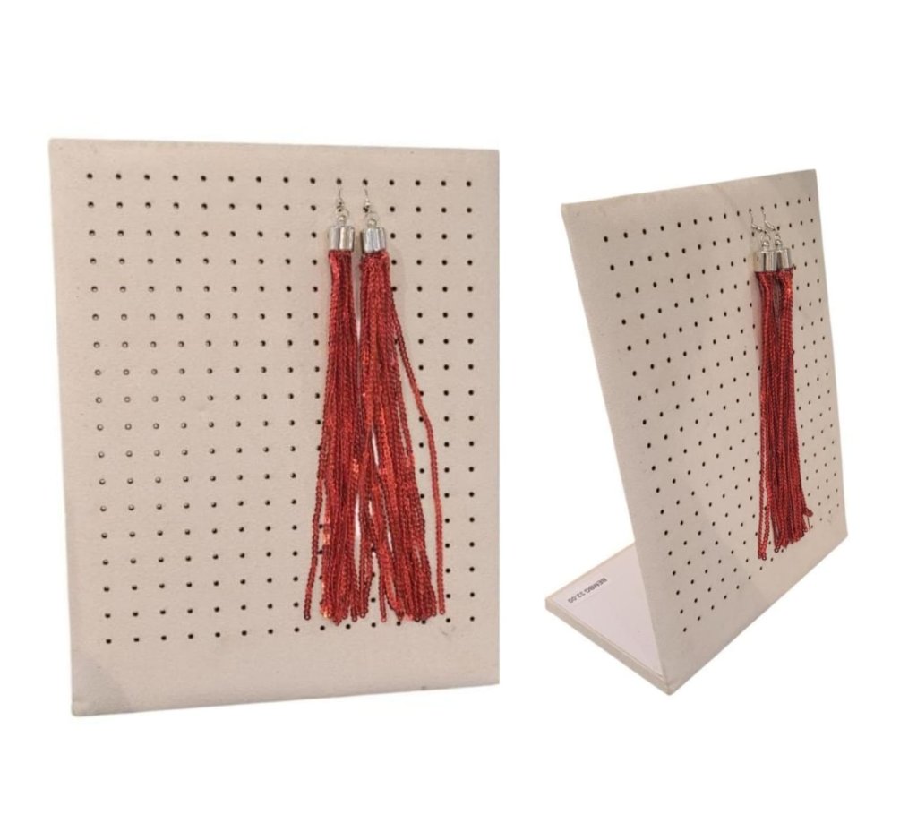 EXPOSITOR PARA BRINCO GRANDE MADEIRA BEGE 