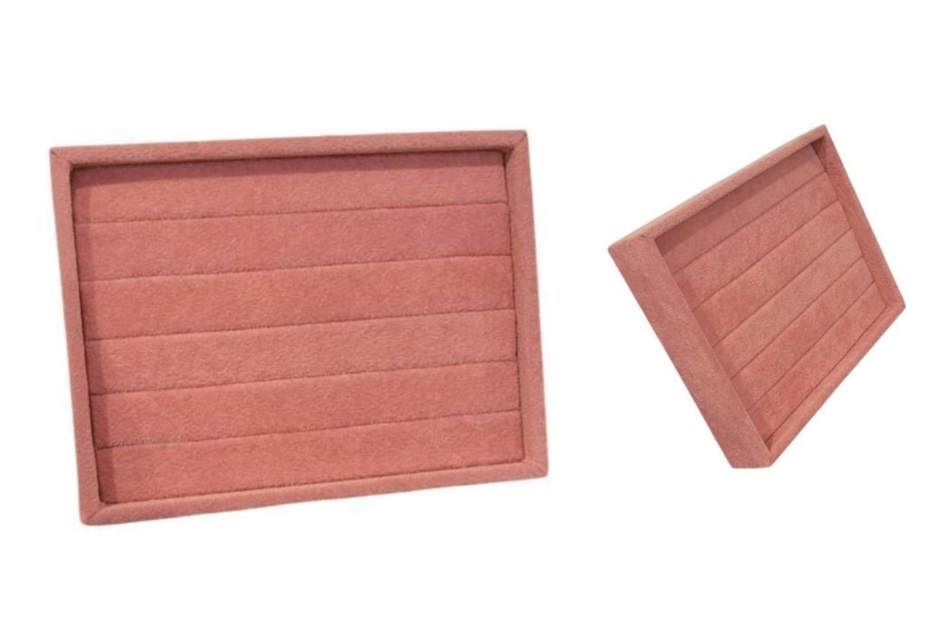 EXPOSITOR BANDEJA DE ANEL MADEIRA ROSA