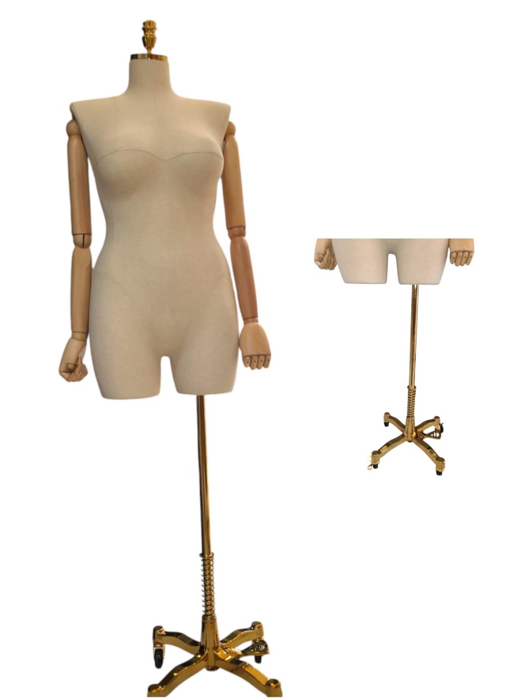 BUSTO FEMININO PLUS SIZE COM RODÍZIO 