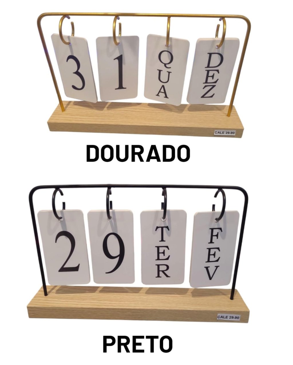 CALENDÁRIO DE MESA 