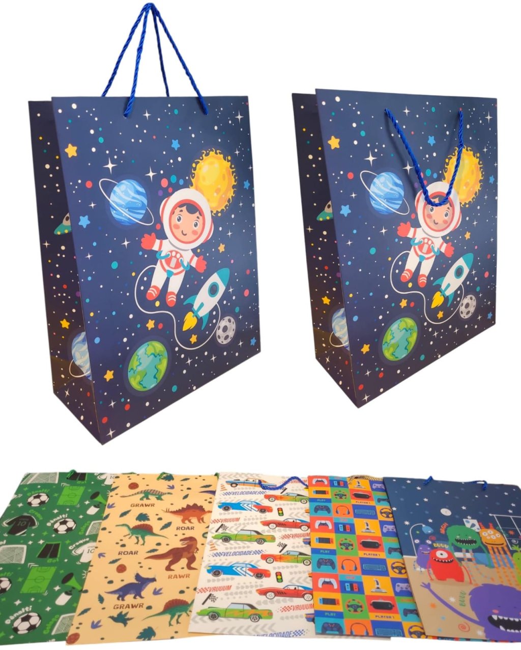 PACOTE DE SACOLA INFANTIL GRANDE PARA MENINOS(PROMOÇÃO) 