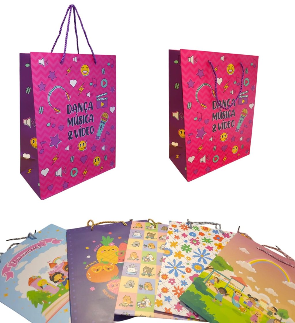 PACOTE DE SACOLA INFANTIL PEQUENA PARA MENINAS(PROMOÇÃO)