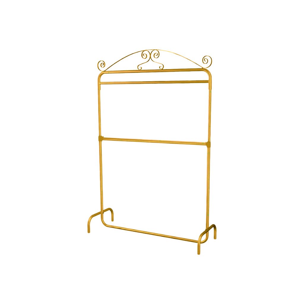 ARARA DESFILE 2 NIVEIS DOURADO COM ARABESCO