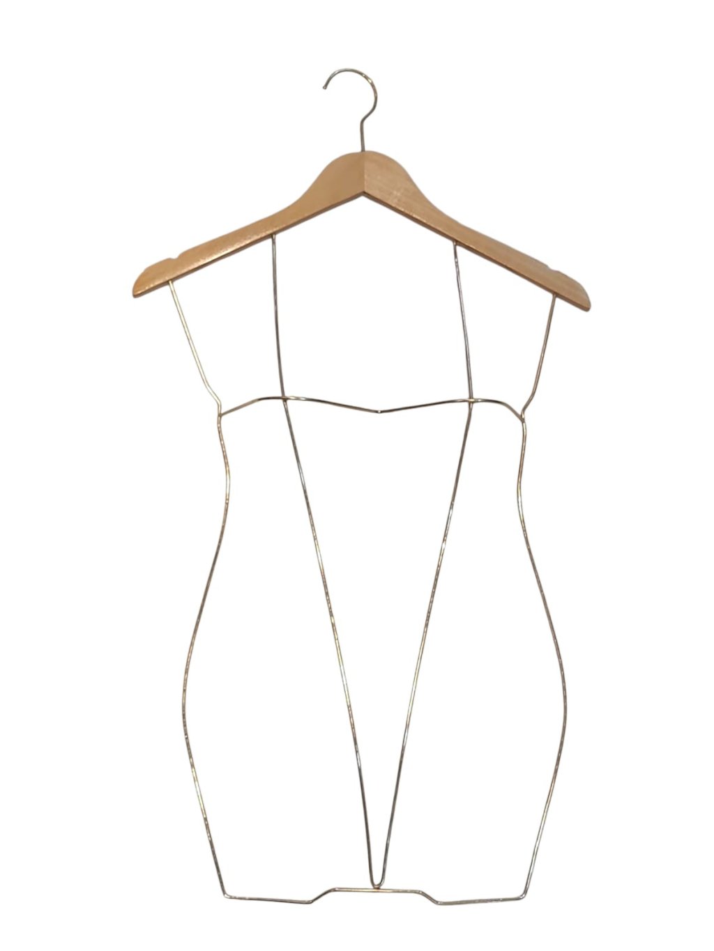 COLLANT 3D ADULTO MADEIRA CLARA C/ DOURADO 