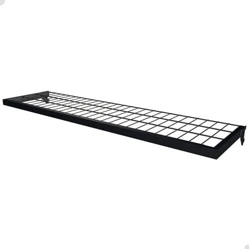 PRATELEIRA PARA TRILHO CREMALHEIRA QUADRADA 1,20 PRETA